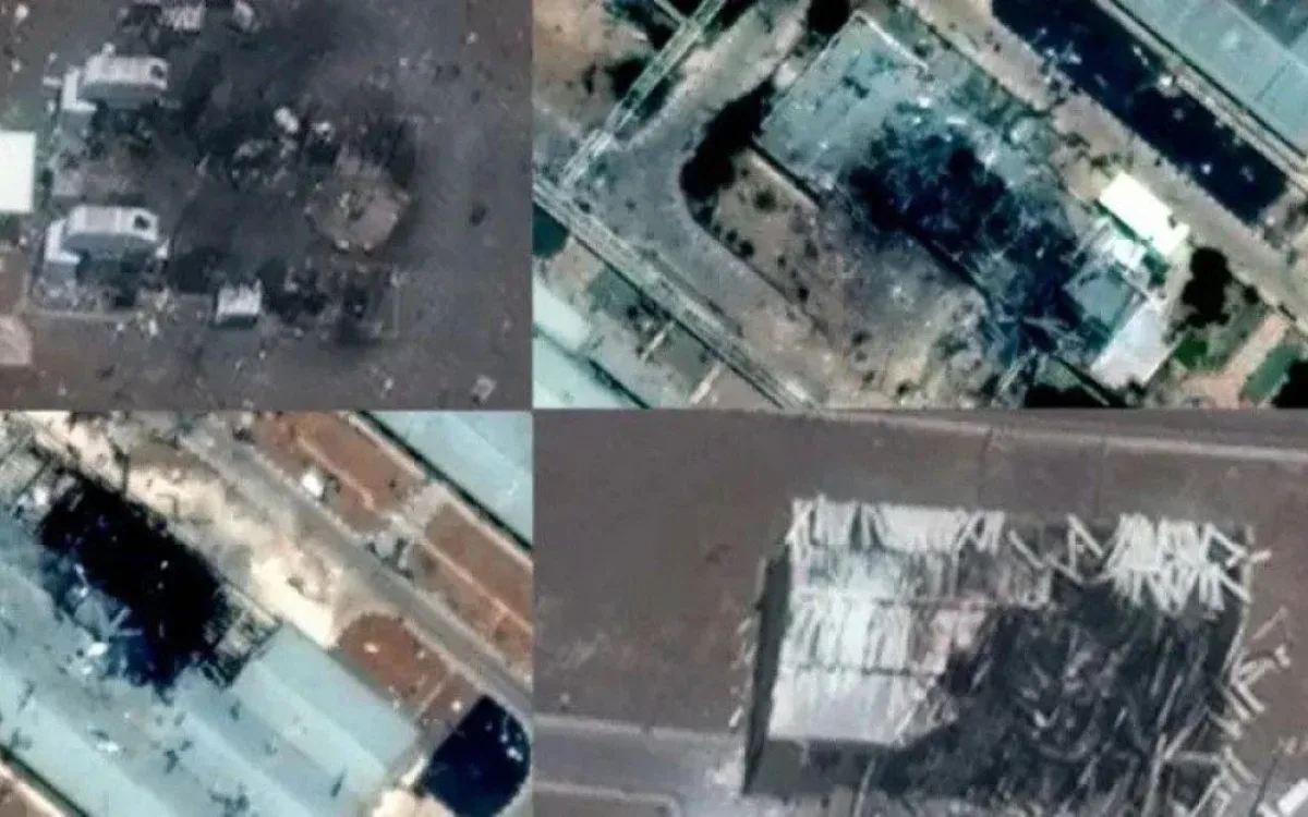 Iran Iranska nuklearna postrojenja koje je pogodio Izrael - satelitske fotografije