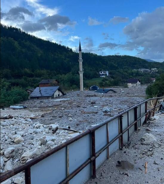 Poplava jablanica Džamija u Donjoj Jablanici