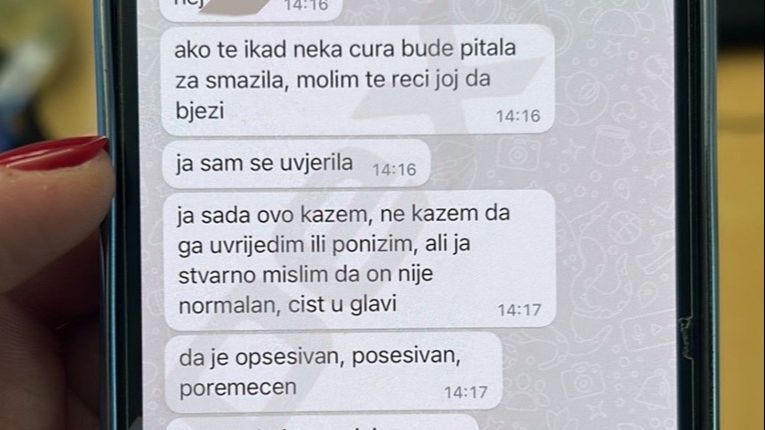 poruka poslanih prijateljici. Index.hr