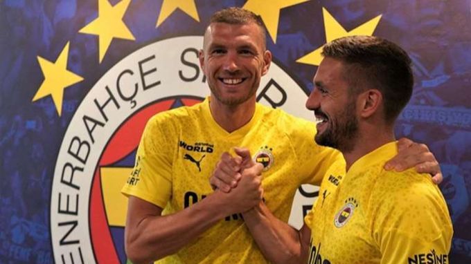 Edin Džeko i Dušan Tadić