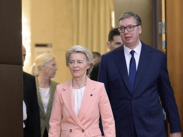Aleksandar Vucic Ursula von der Leyen
