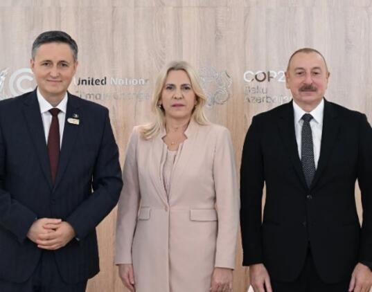 Becirovic Cvijanovic Ilham Aliyev foto cvijanovic