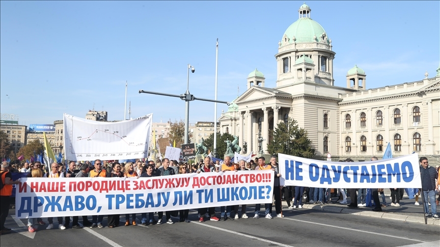 Beograd protesti prosvjetara u beogradu