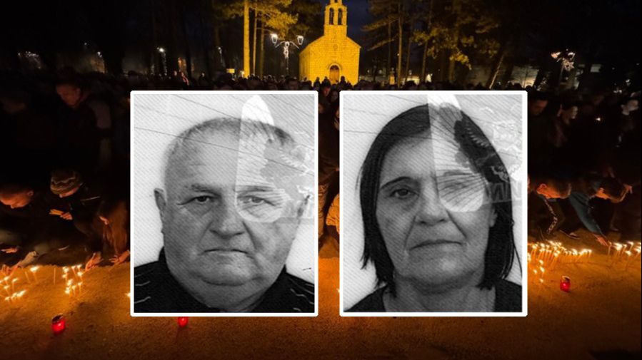 Cetinje ubistvo Stradali Radovan i Radmila foto Telegraf.rs / RTCG