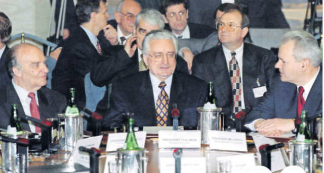 Dayton slobodan milosevic franjo tudman alija izetbegovic