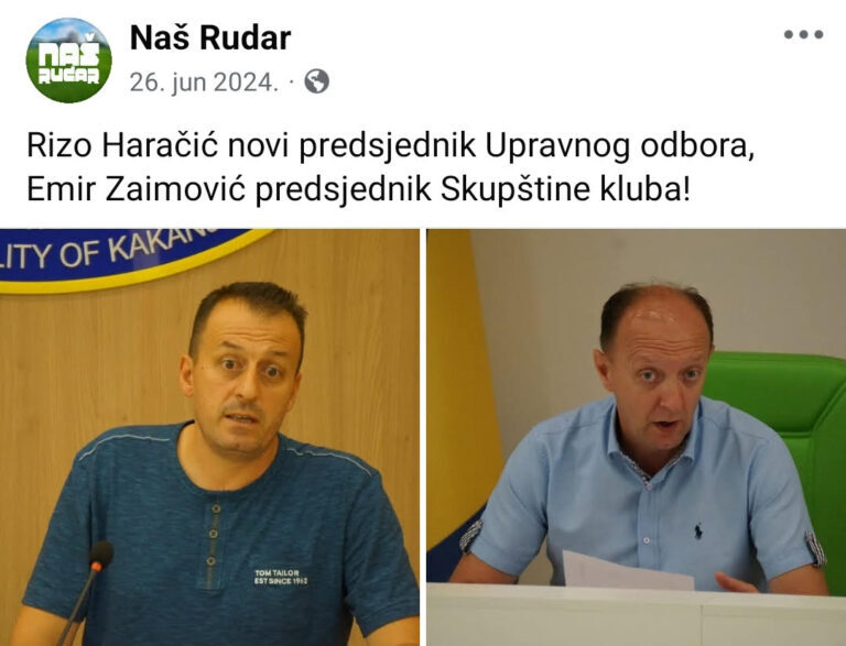 FK Rudar Kakanj iz budzeta primio 380 000 KM 1