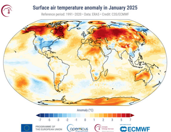 Prošli mjesec je bio najtopliji januar ikad Foto: Copernicus