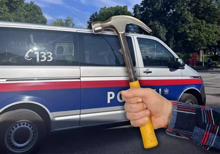 Austrija policija sukob baustela