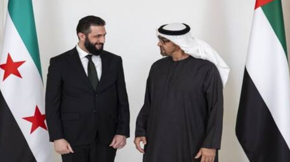 UAE Sirija Muhamed bin Zajed Ahmed al-Sharaa