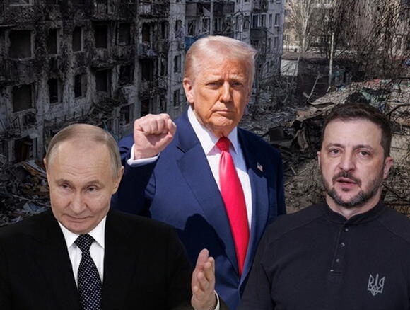 Vladimir Putin Volodimir Zelenski Donald Trump