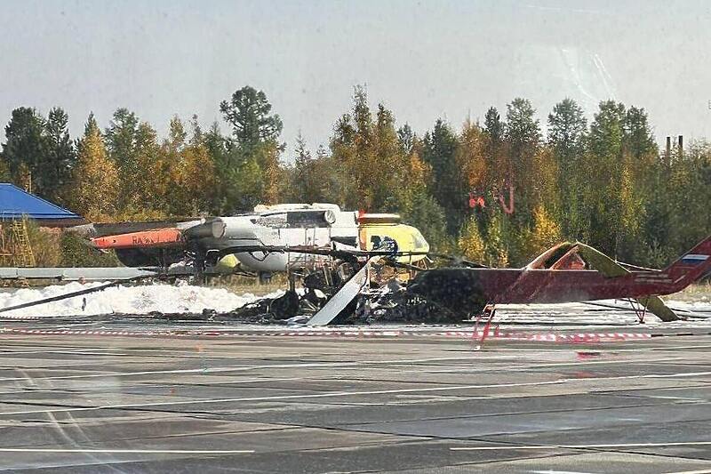Rusija helikopter zapalili tinejdzeri
