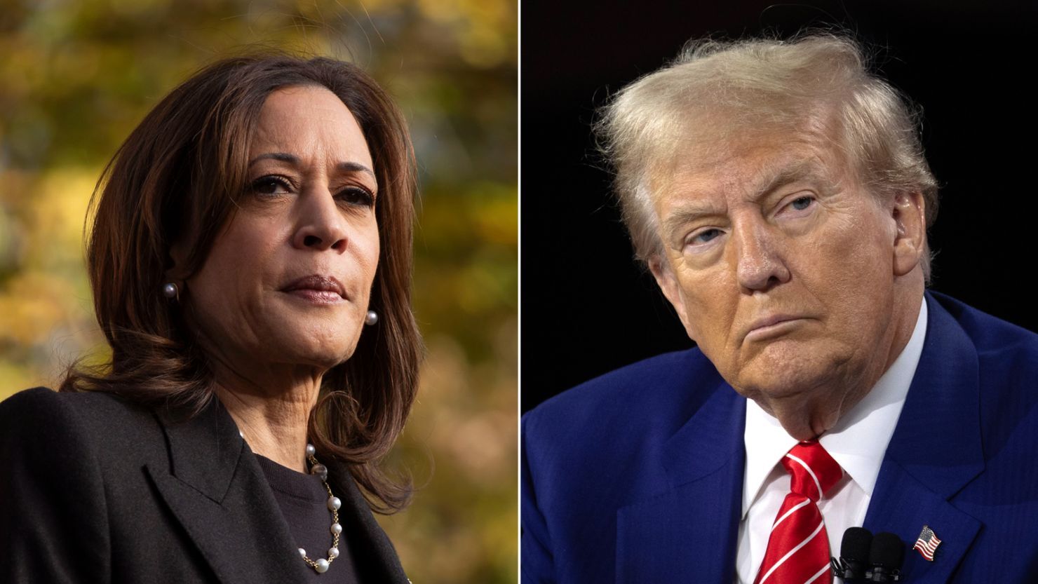 Kamala Harris i Trump