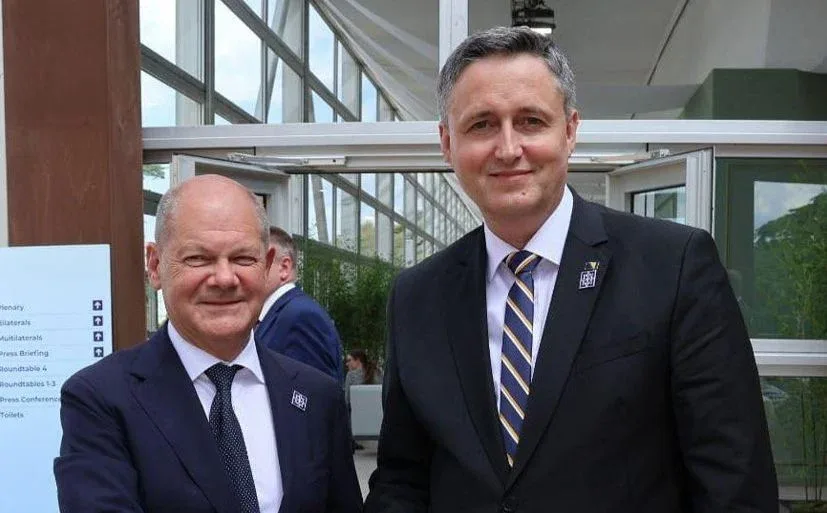 Olaf Scholz i Becirovic / Predsjednistvo BiH