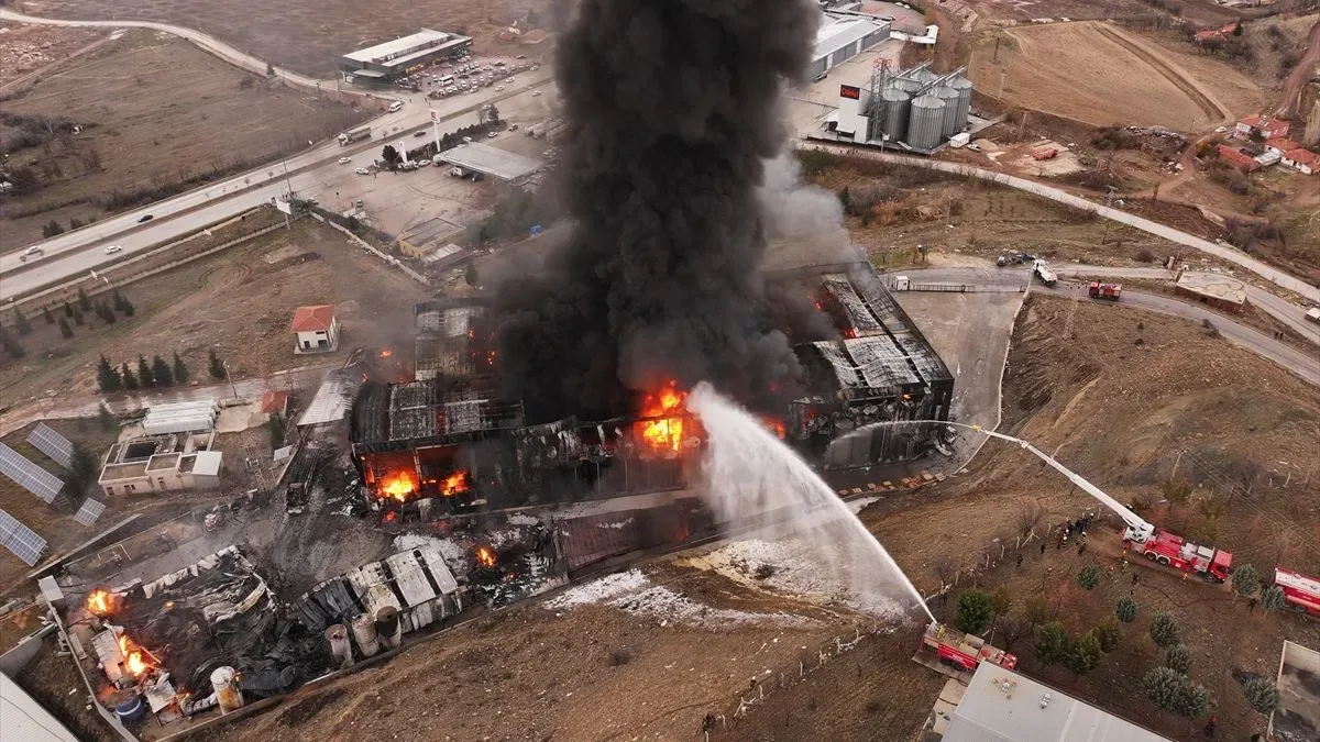 Turska fabrika požar
