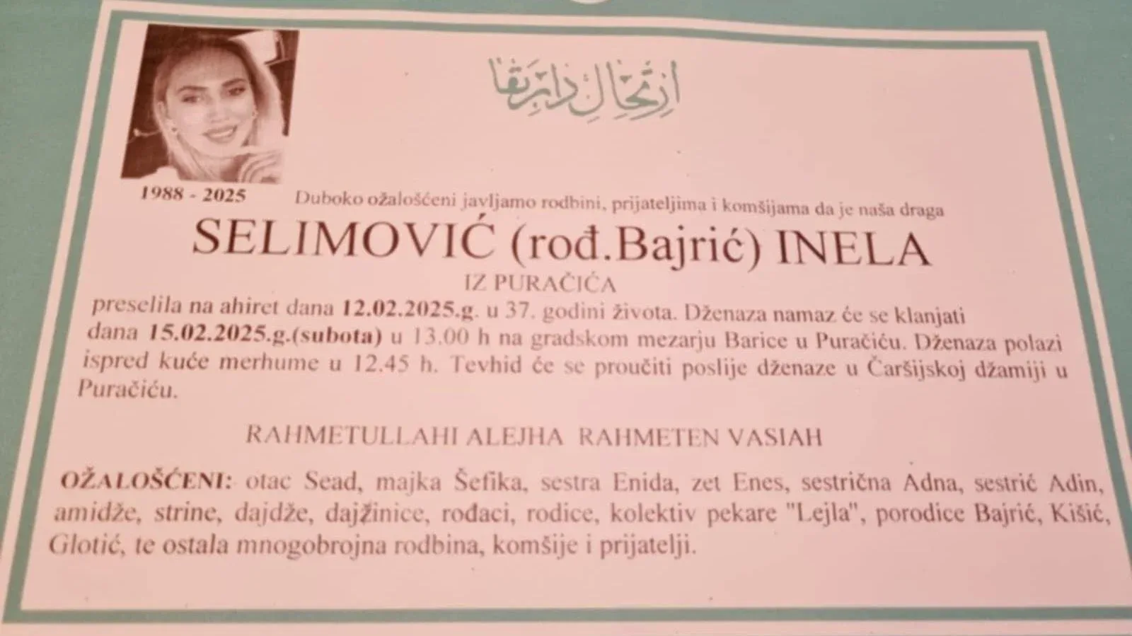 Inela Selimovic dzenaza