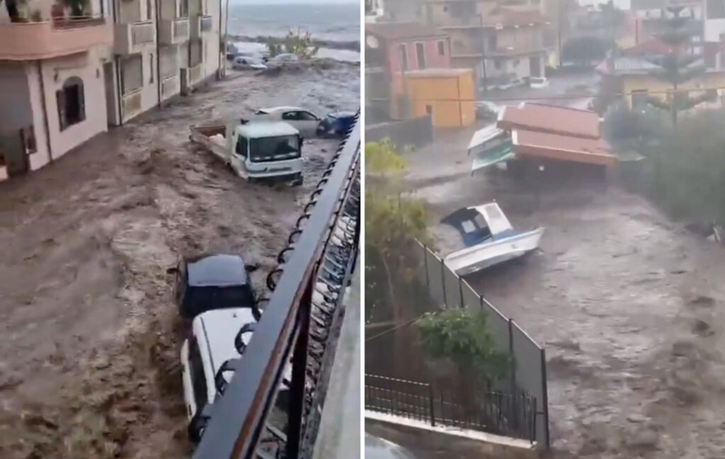 Italija poplave Prizori sa Sicilije