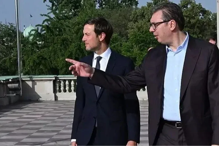 Jared Kushner i Aleksandar Vucic