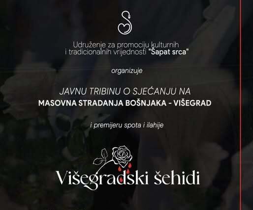 Javna tribina u Sarajevu Sjecanje na masovna stradanja Bosnjaka u Visegradu