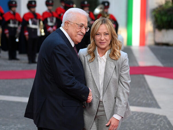 Mahmud Abbas Giorgia Meloni