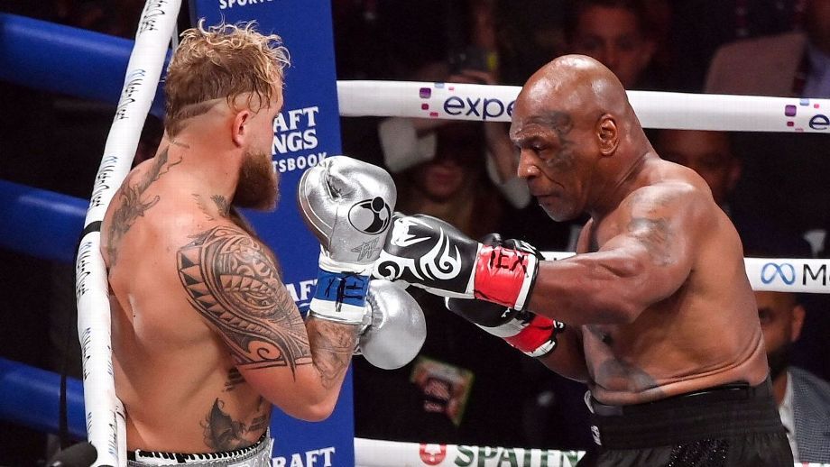 Mike Tyson i Jake Paul foto Sportsfile via Getty Images