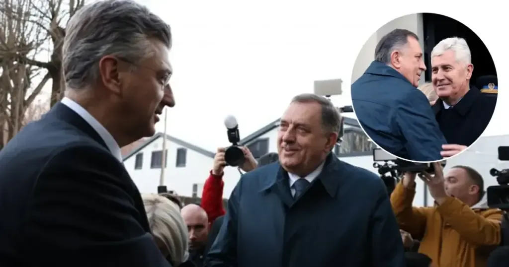 Milorad Dodik Dragan Covic Andrej Plenkovic