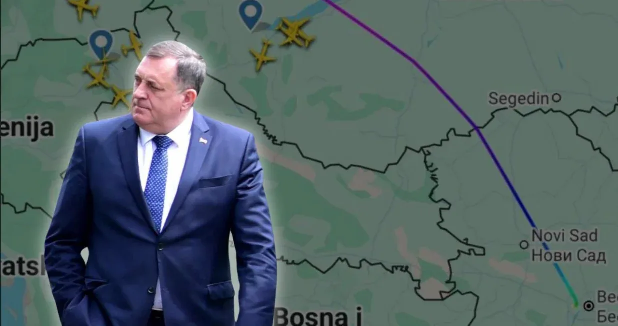 Milorad dodik avion let
