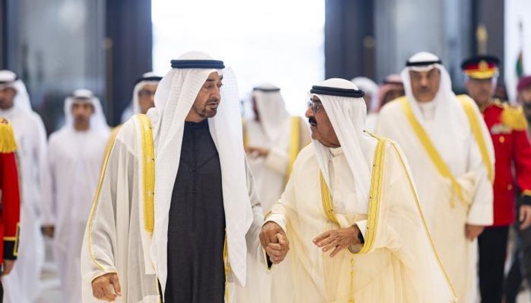 Mohammed bin Zayed Al Nahyan i emir Drzave Kuvajt Mishal Al-Ahmad Al-Džabir Al-Sabah