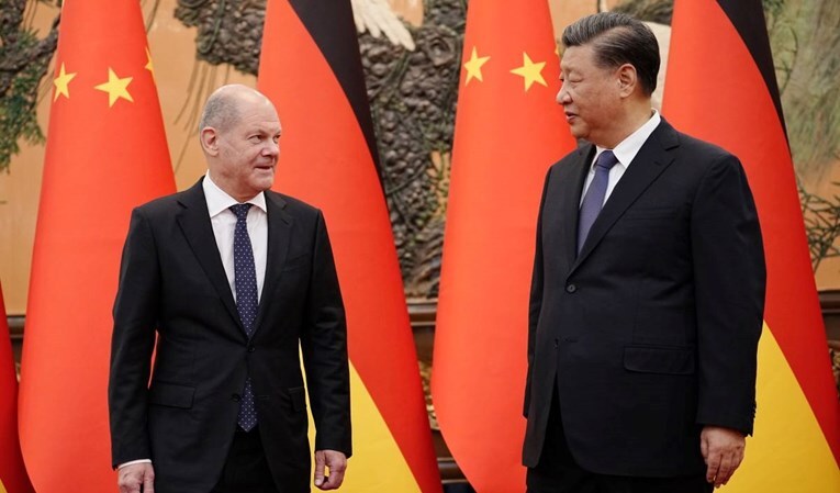 Olaf Scholz Xi Jiping epa