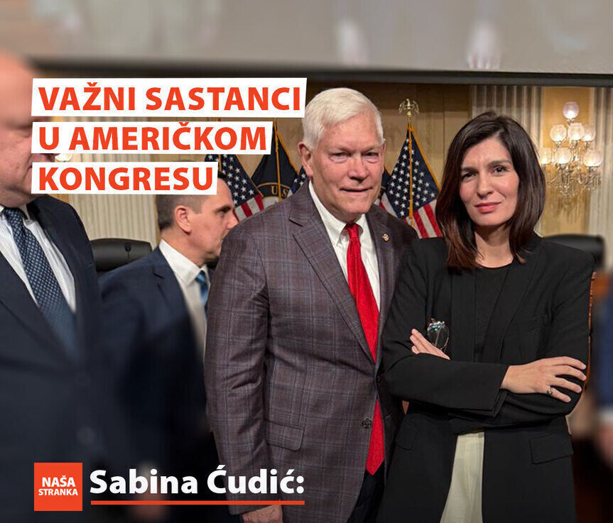 Sabina Cudic pred americkim kongresmenima