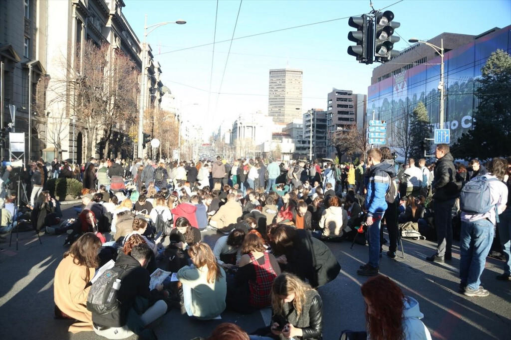 Srbija protesti AA