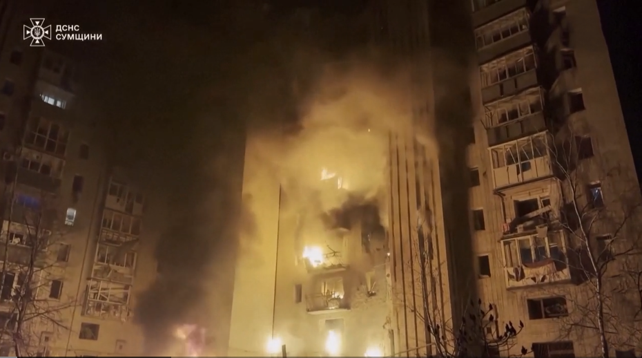 Ukrajina napad Rusija 11napad u Sumsku oblas 1