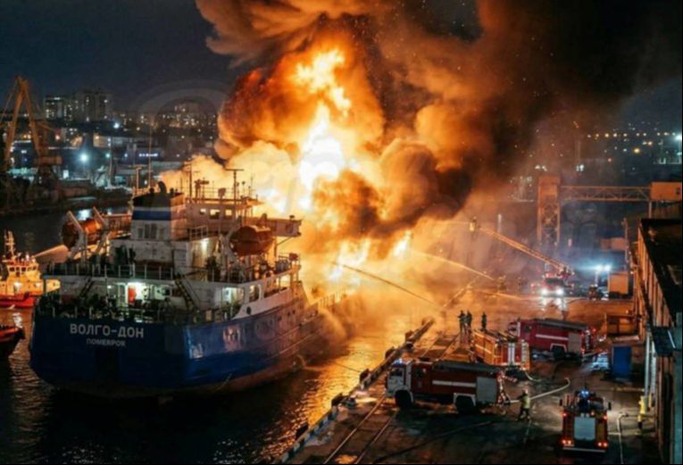 Ukrajina pogodila ruski tanker