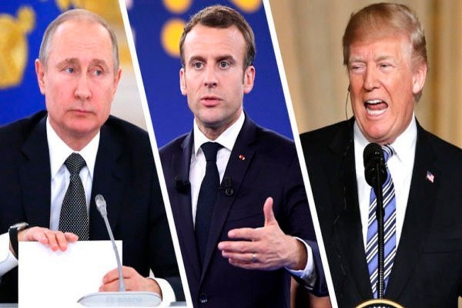 Putin makron Trump
