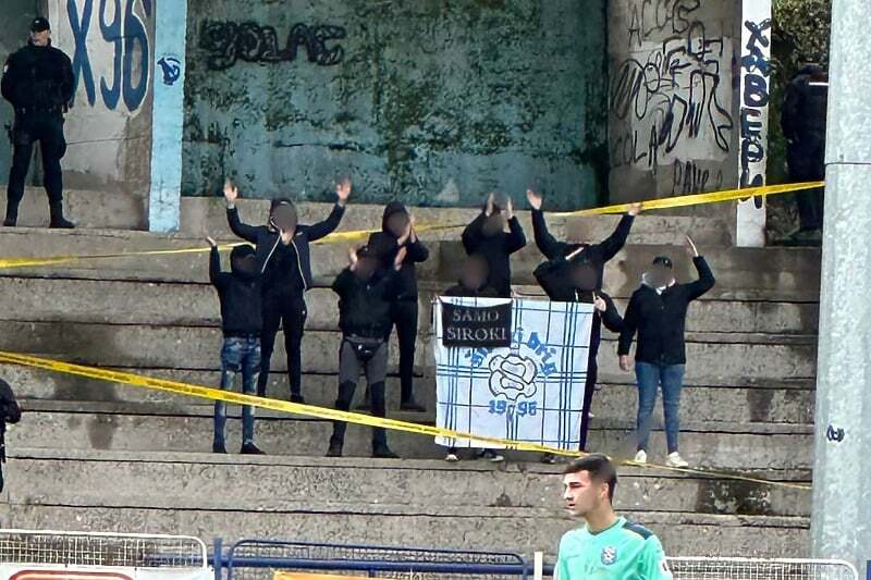 Navijači sirokog na gostovanju u Foči (Foto: Škripari Široki Brijeg/Facebook)