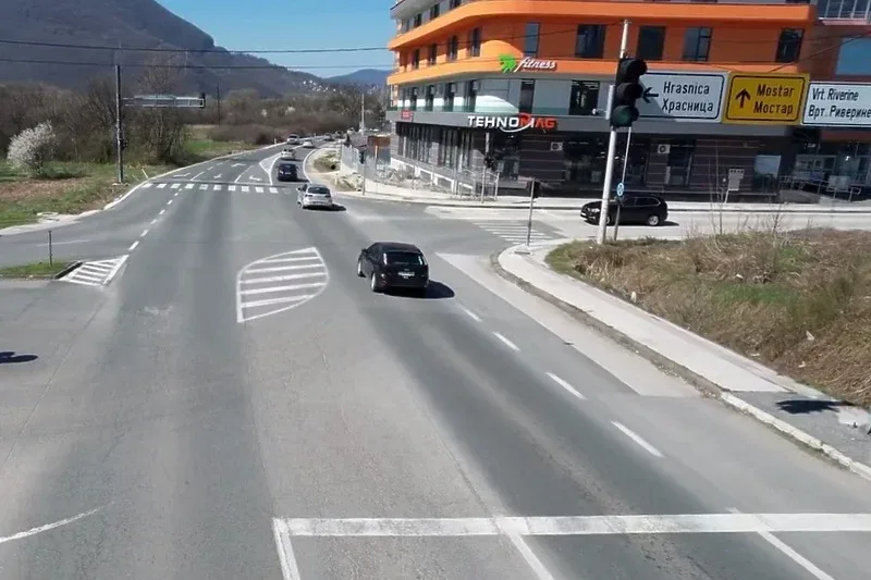 ilidza Raskrsnica na kojoj će biti kružni tok (Screenshot: Facebook Nermin Muzur)