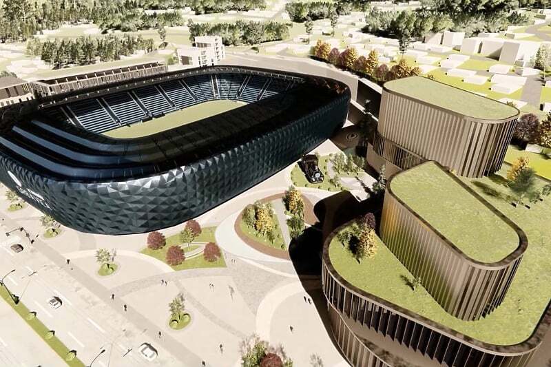 fk zeljeznicar Budući izgled stadiona Grbavica s pratećim objektima (Foto: Screenshot)