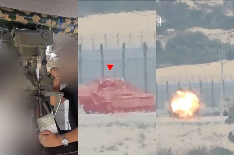 gaza hamas gađa tenk Crvena strijela