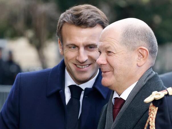 Emanuel Macron Olaf Scholz