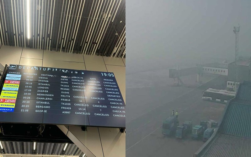 Magla aerodrom otkazivanje