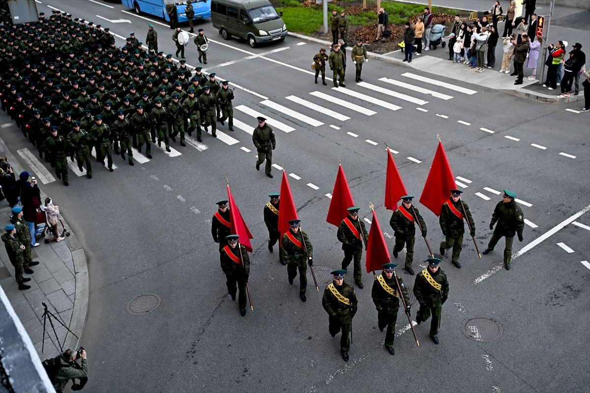 Moska 05 Pripreme za vojnu paradu povodom Dana pobjede u Moskvi
