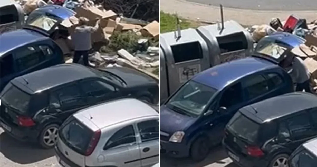Smece bacanje ne vidi prazne kontejnere