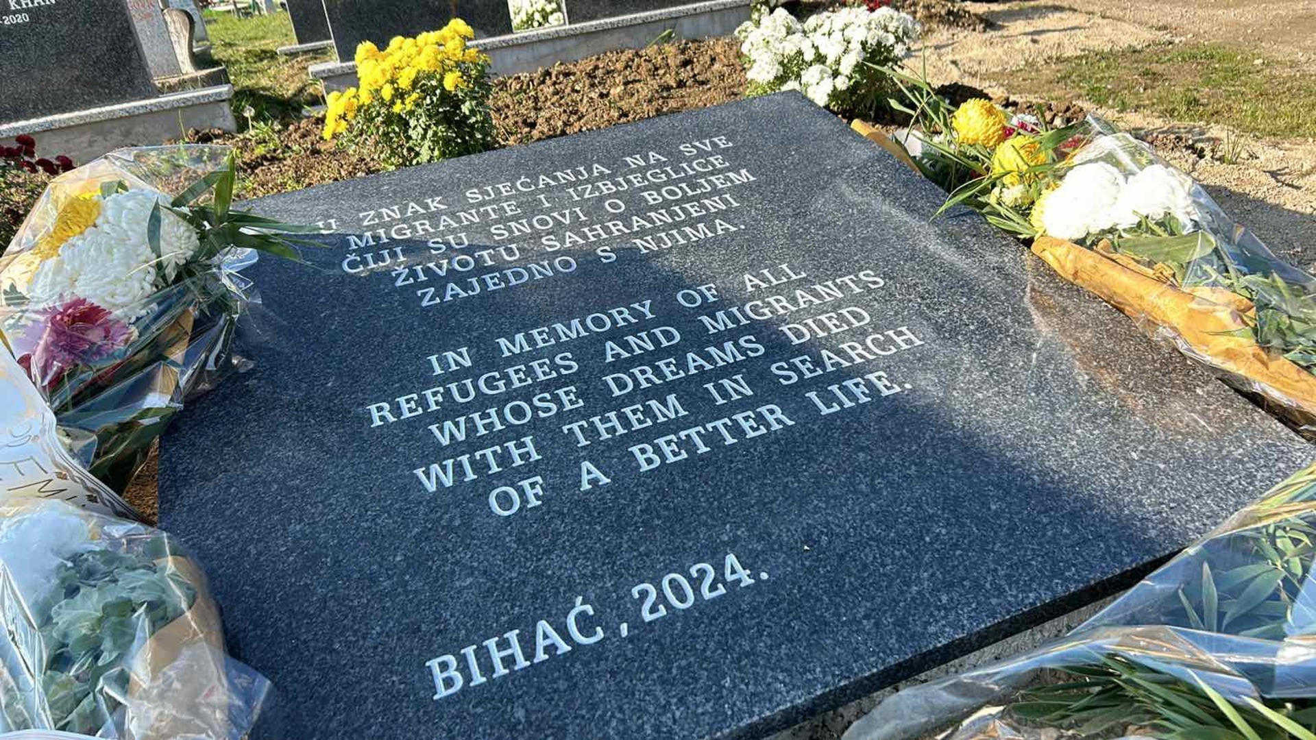 Spomen ploca bihac migranti
