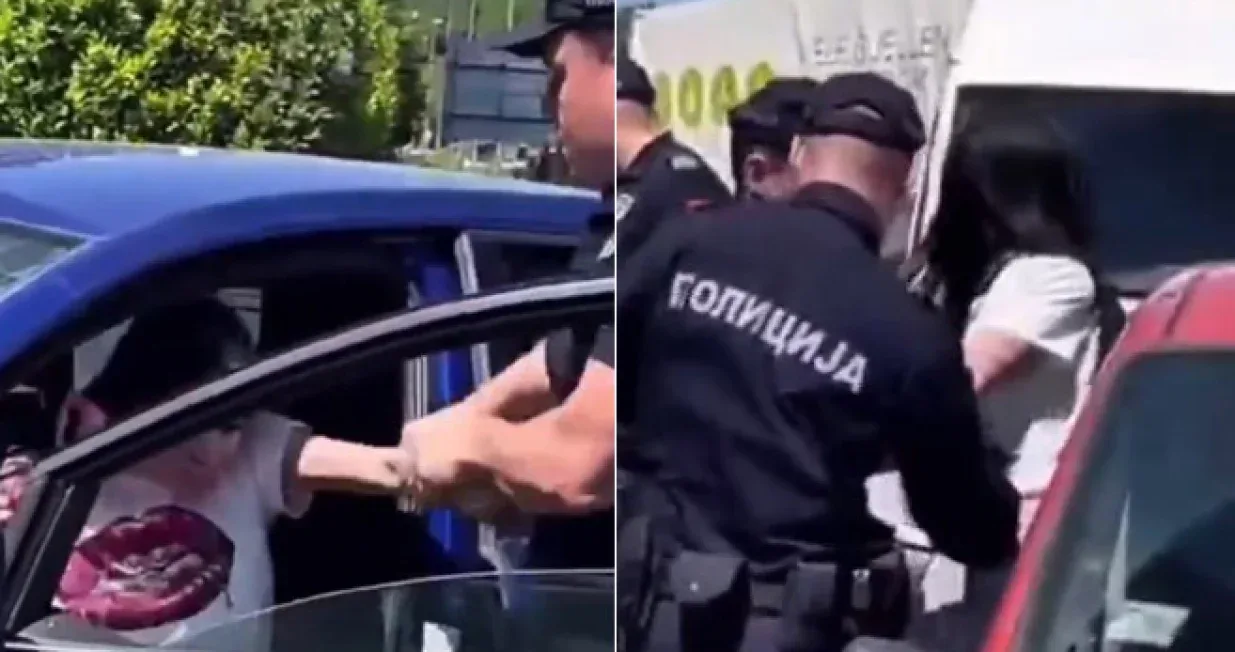Srbija beograd Pogledajte privodenje bahate ucesnica realityja