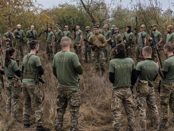 Ukrajina vojska regruti foto NYT