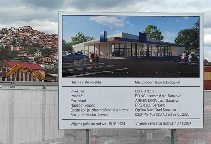 Lidl Sarajevo pocetak gradnje