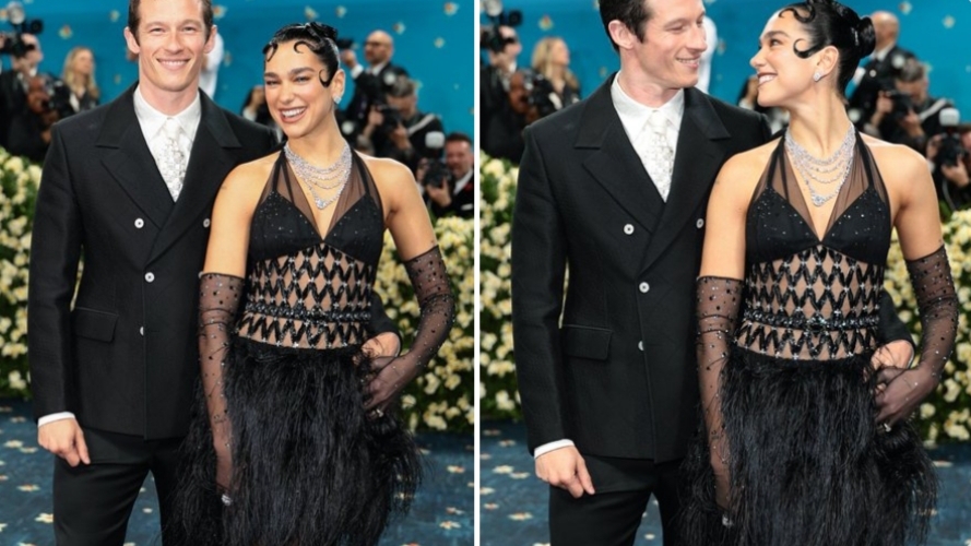 Dua Lipa pozirala na Met Gali s partnerom
