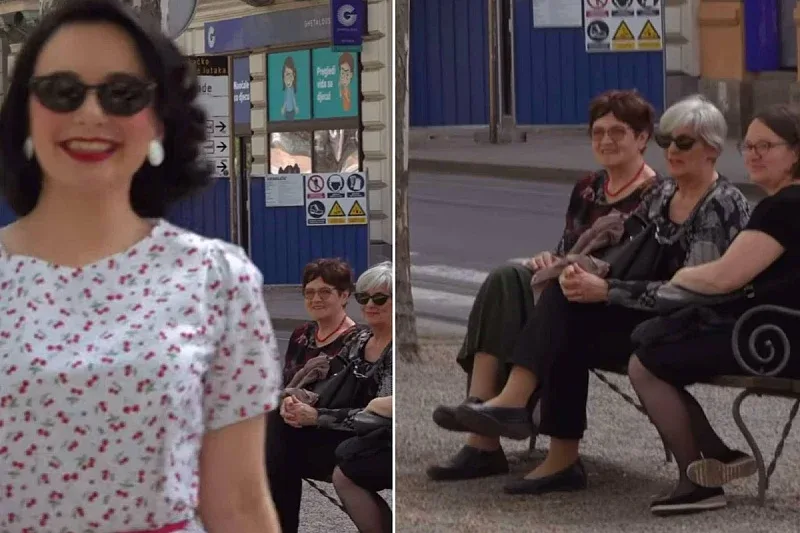 Zagreb Nina Skočak Kako prolaznici u Zagrebu reaguju na djevojku odjevenu u stilu 1950 ih