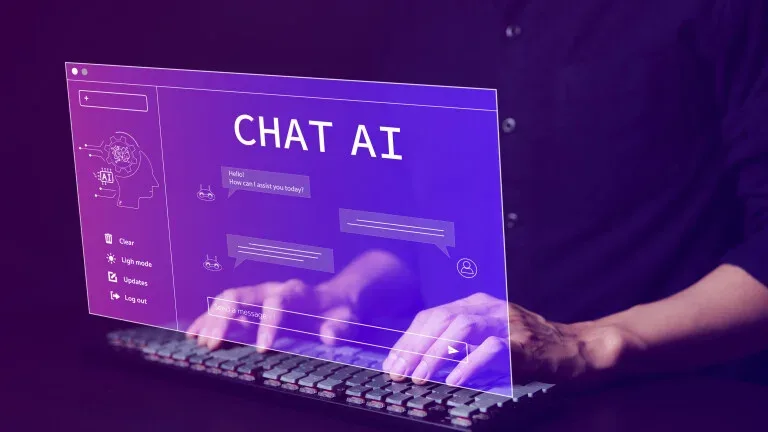 ai chatbot ilustracija