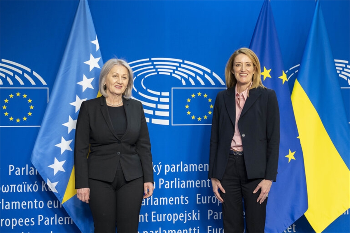 AA 20230320 30627841 30627838 PREDSJEDAVAJUCA SAVJETA MINISTARA BIH RAZGOVARALA SA PREDSJEDNICOM EVROPSKOG PARLAMENTA