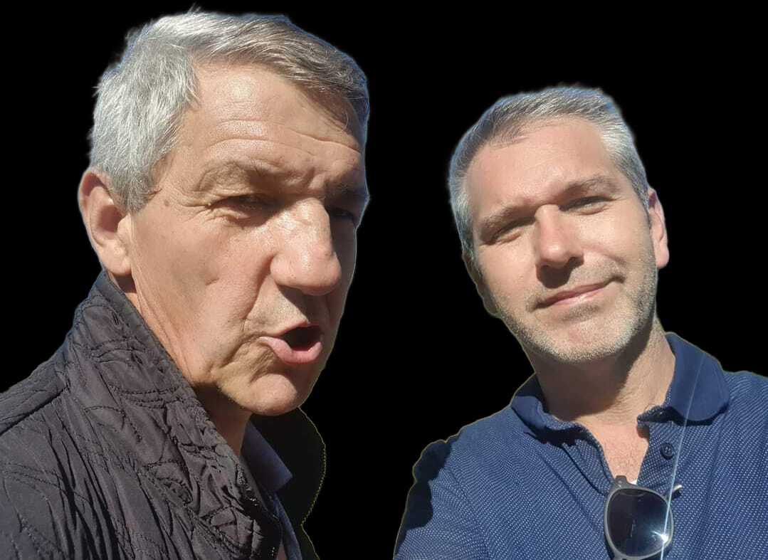 Sanjin Kodrić i šofer te domar Nazif Salčin kojega je promovirao u generalnog sekretara "Preporoda"